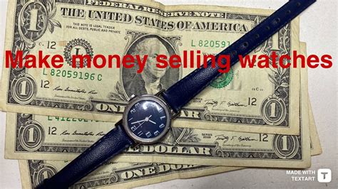 make money selling watches online